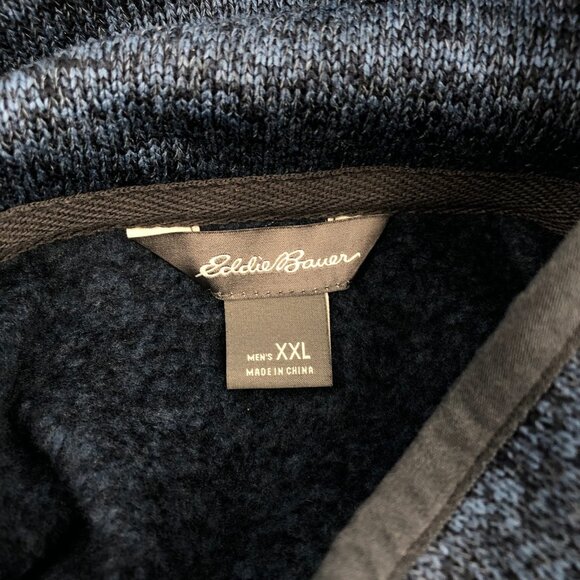 Eddie Bauer Blue/Black Pullover Sweater | Men's Size XXL - Picture 2 of 3